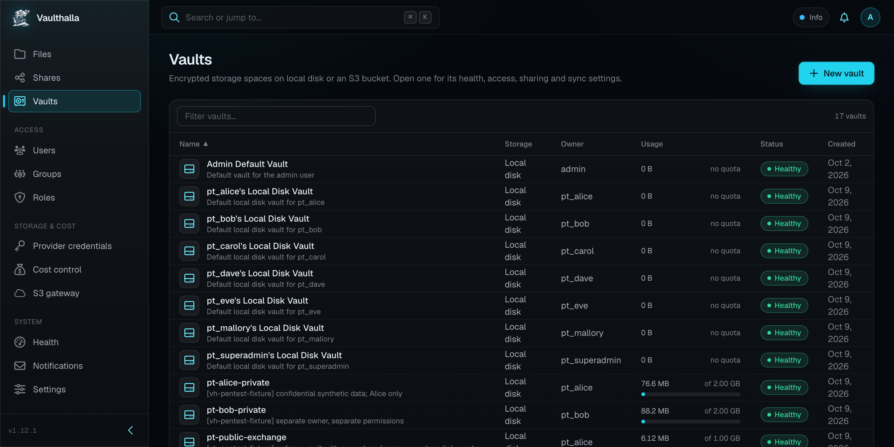 Vaulthalla Screenshot